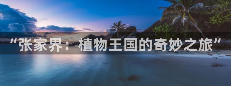 新宝GG嗽78778：“张家界：植物王国的奇妙之旅”